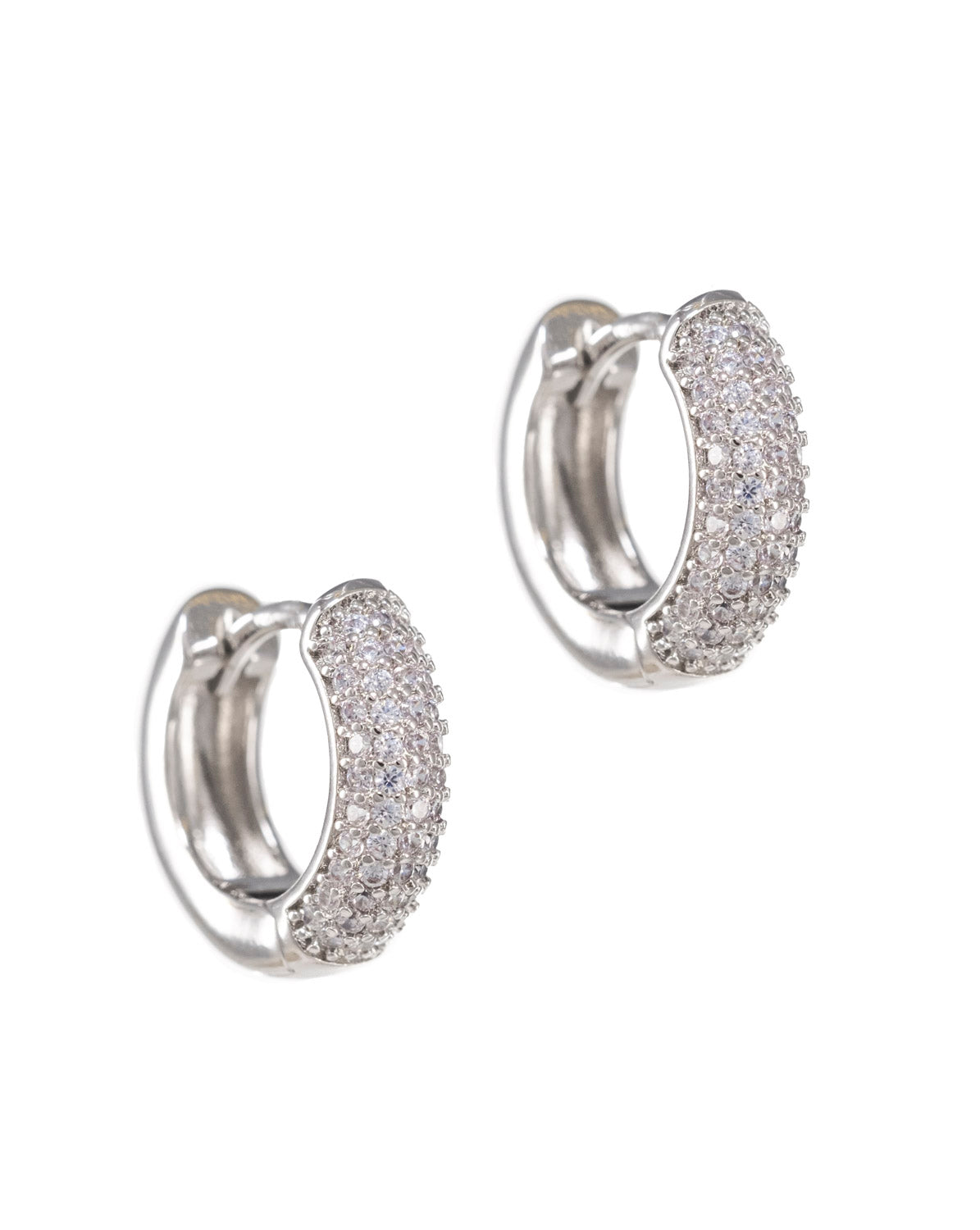 Classic Sterling Silver Huggie Earrings