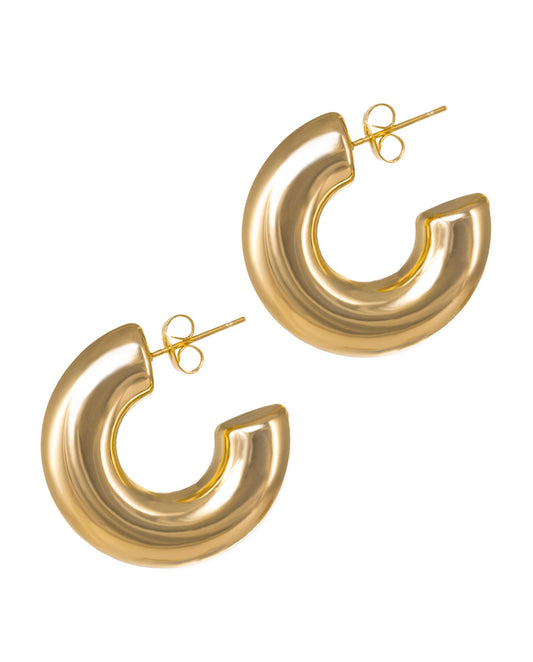 Large Golden Hoops Earrings