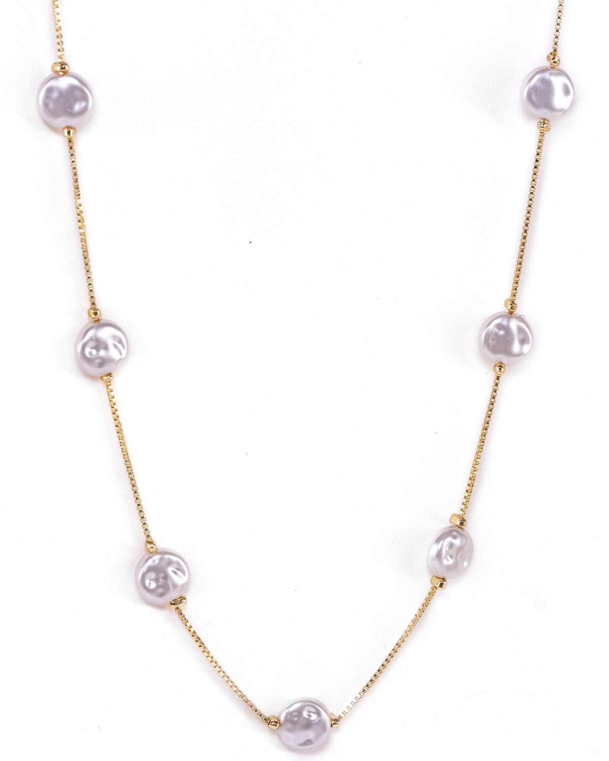 Coin Pearl Necklace