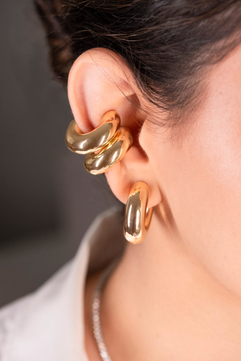 Large Golden Hoops Earrings