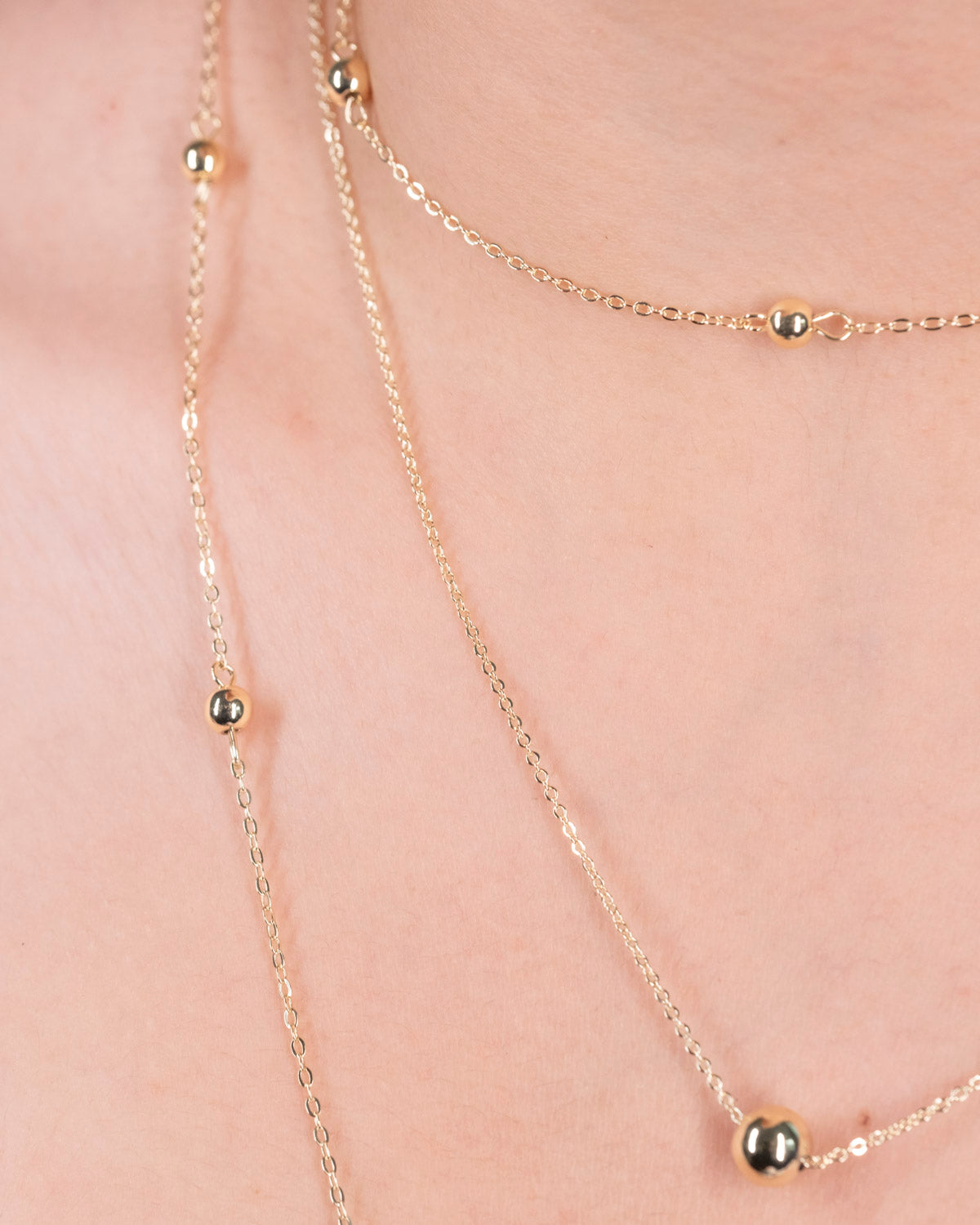 Layered Gold Beads Chain