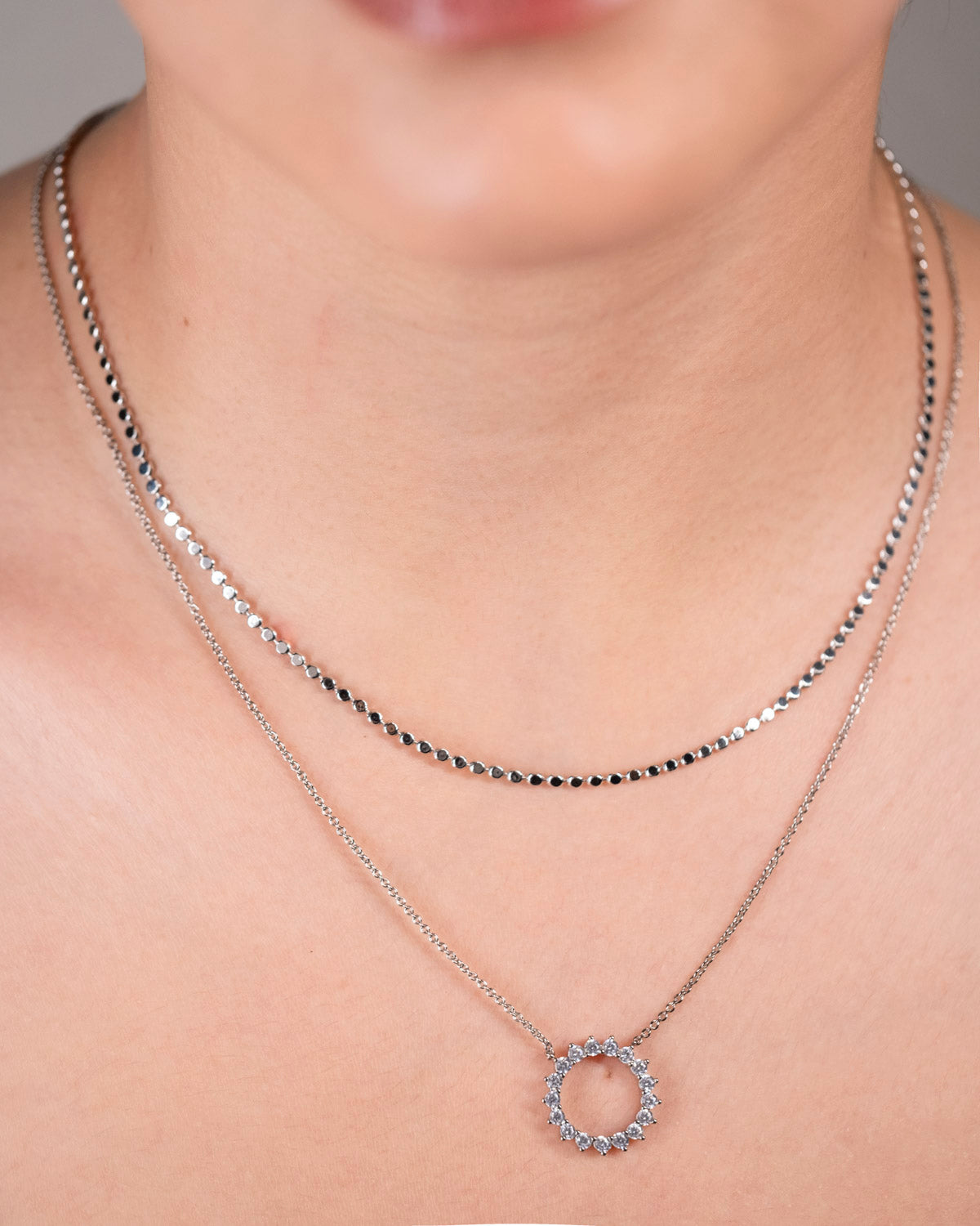 Eternity Pendant Chain Necklace