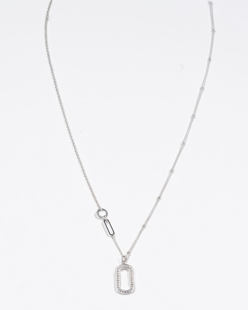 links silver pendant necklace